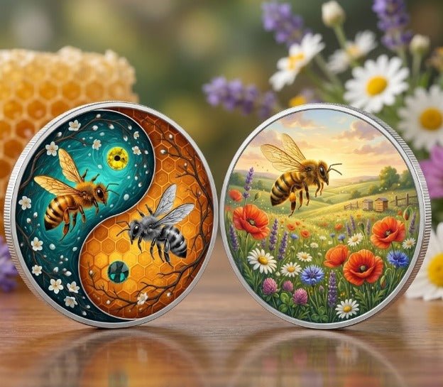 2026 Ultimate Honeybees 1oz Copper Round with Crystal Inserts
