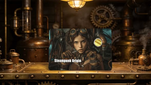 2026 Liberia Steampunk Origin 1/1000 oz Gold Coin in Card