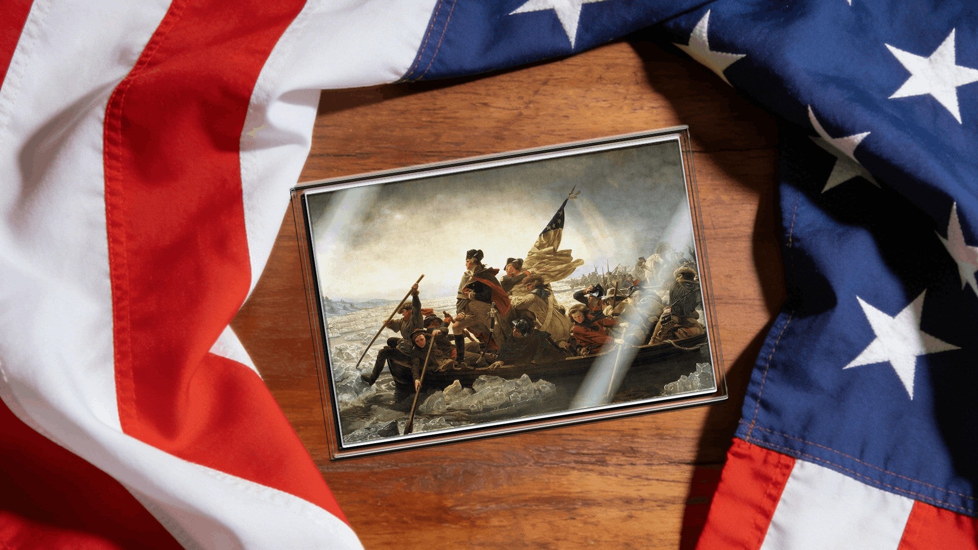 2026 Ghana "Washington Crossing the Delaware" 5g Silver Foil Note
