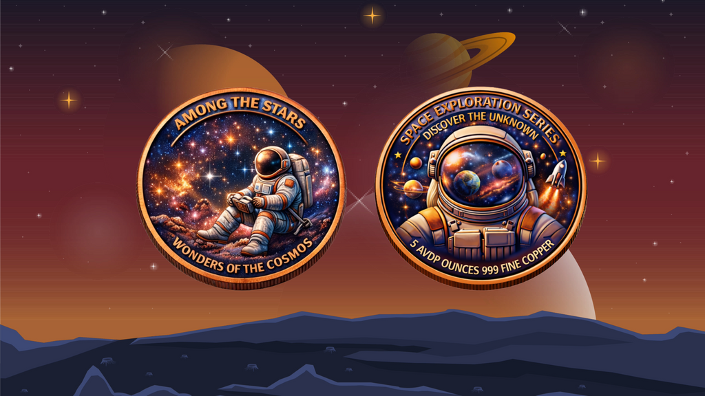 Exploring the Stars - 5oz Copper Round