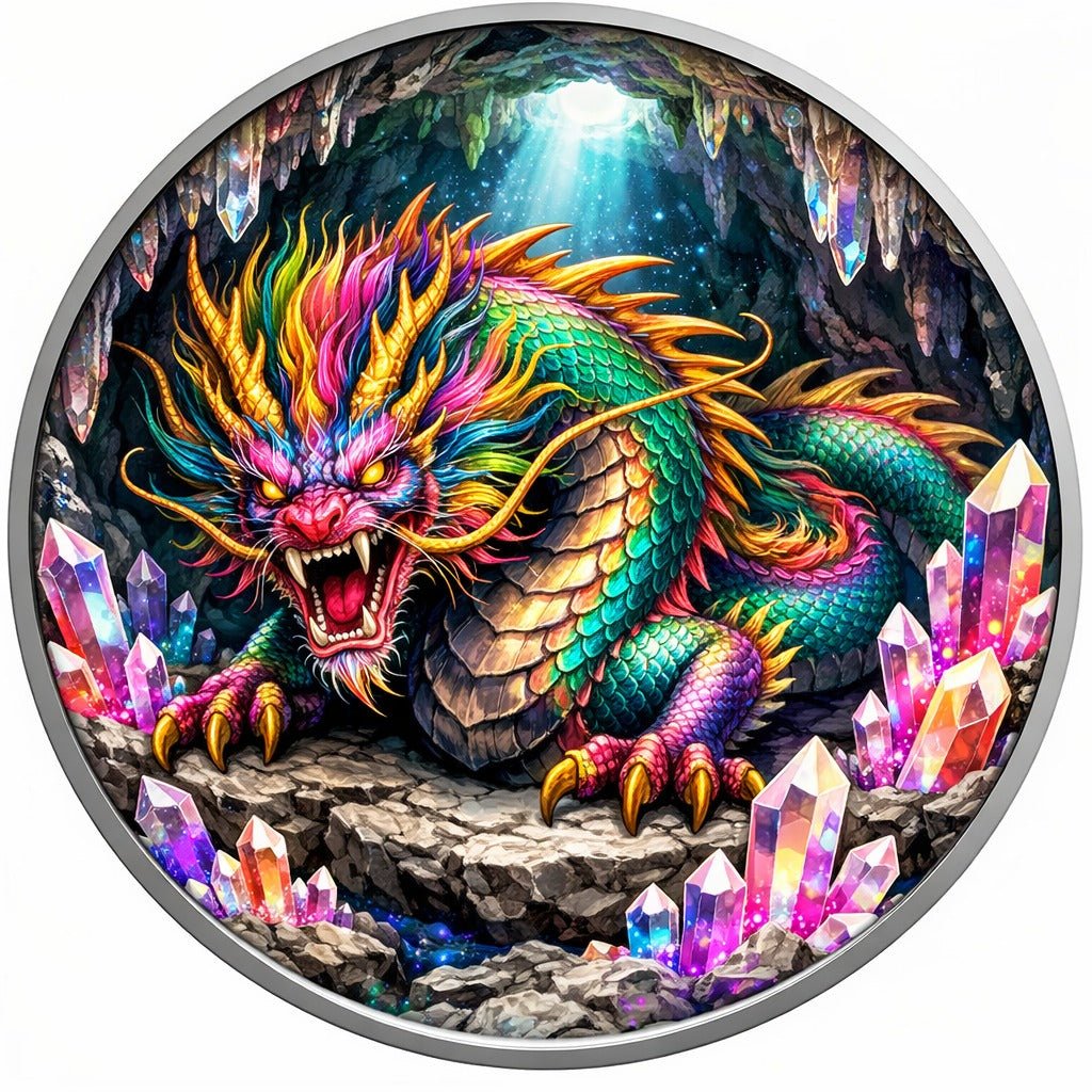 2026 Drago Colorized Dragon Silver Plated 1oz Copper Round