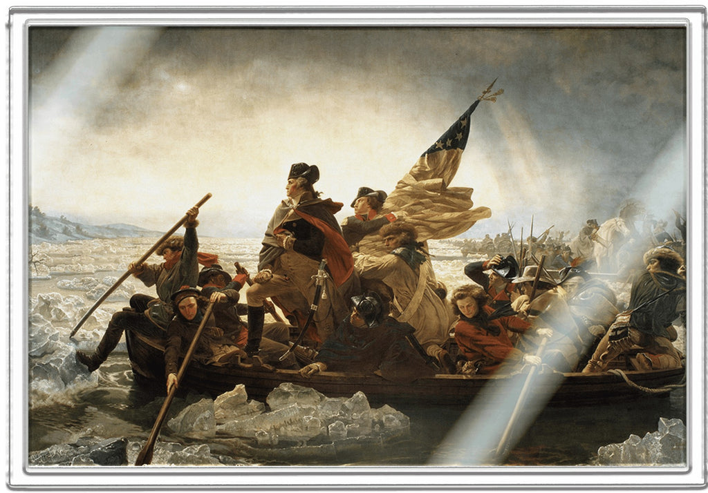 2026 Ghana "Washington Crossing the Delaware" 5g Silver Foil Note