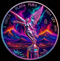 2024 Mexico Libertad Neon Flames Edition 1 oz Silver Coin