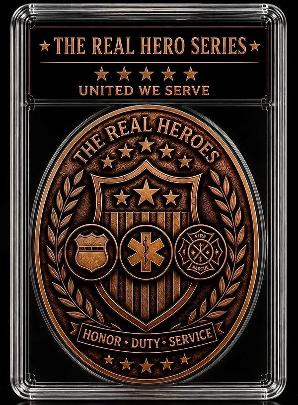 Back the Blue Police | 1 oz Copper Real Heroes Series