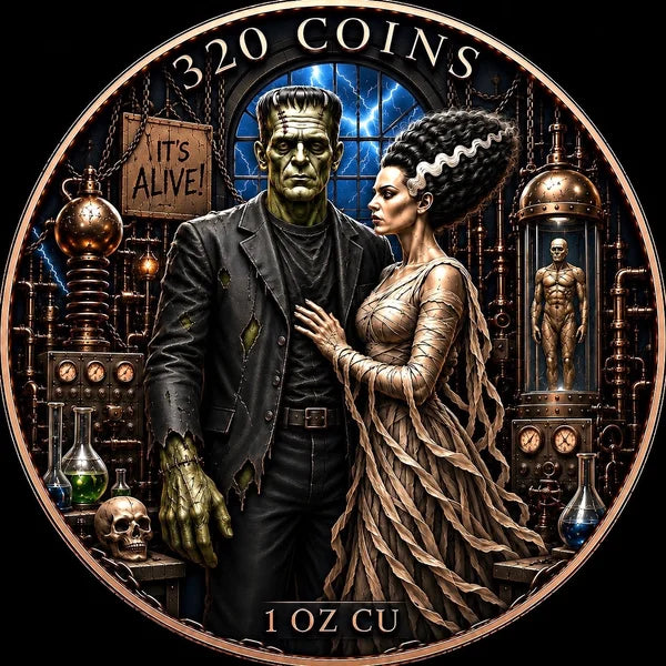 Frankie’s Bride | 1 oz Colorized Copper Libertad Tribute