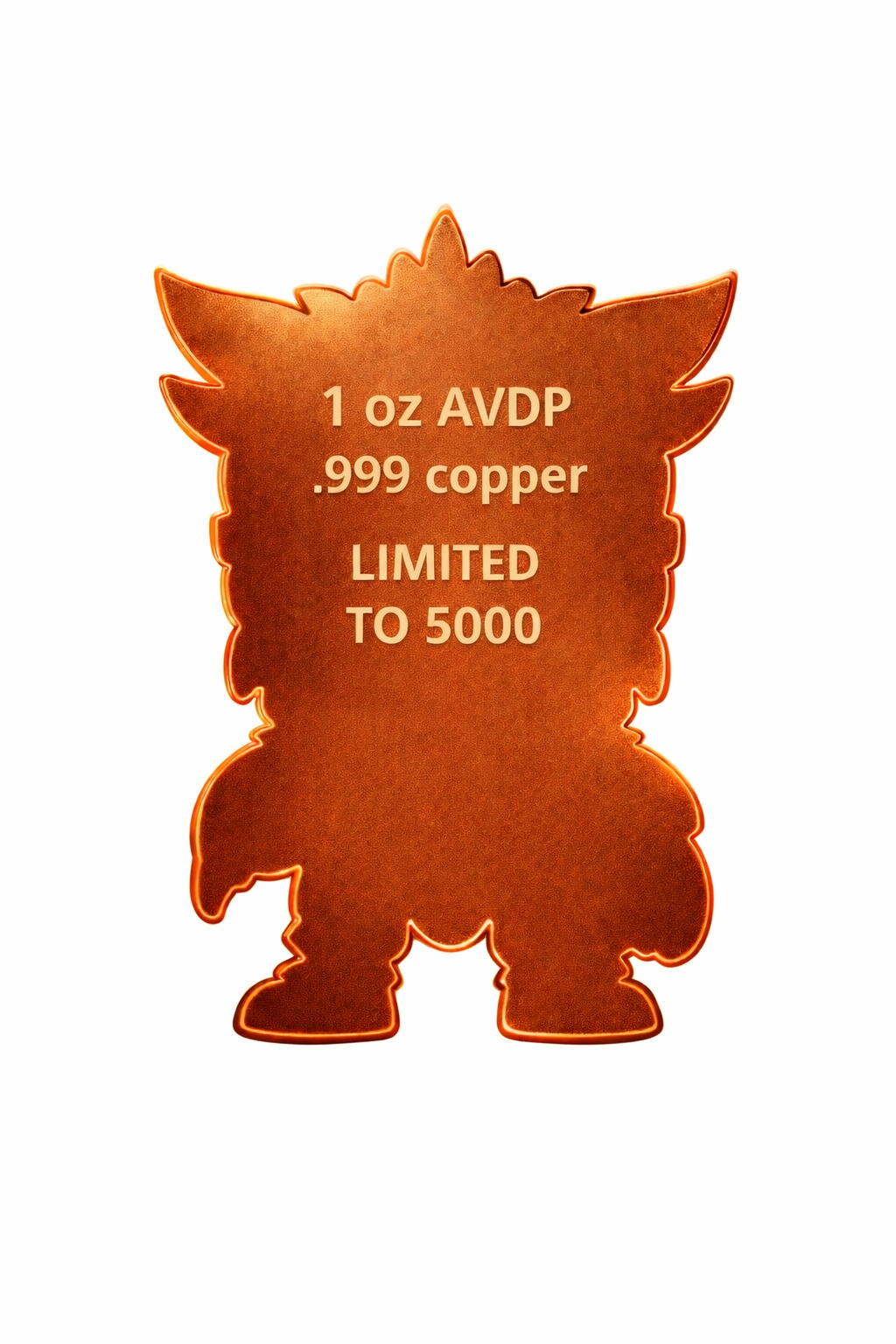 Aztecito Warrior 1 oz Copper Medal