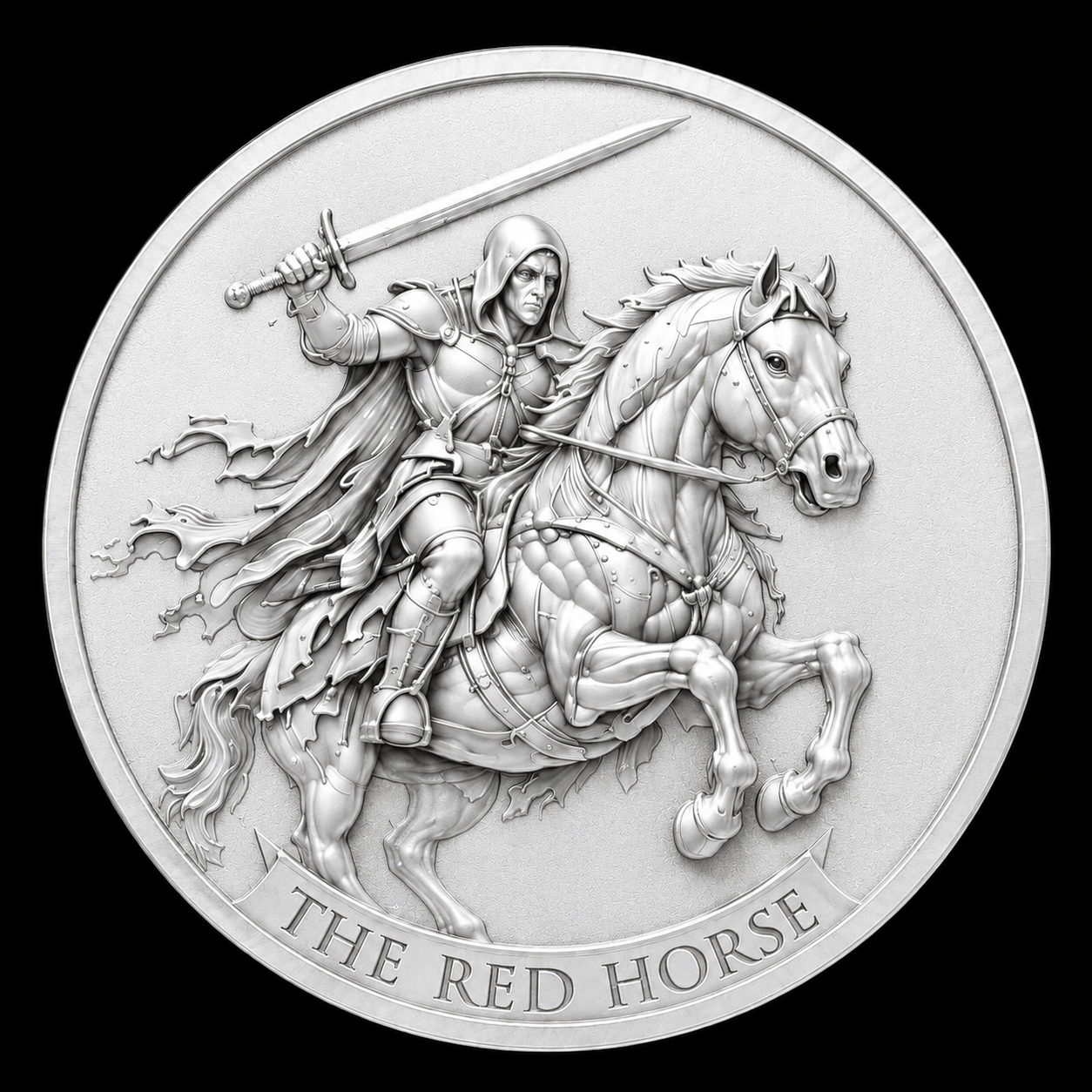 The Four Horsemen of the Apocalypse 4 x 3g Silver Medal Set