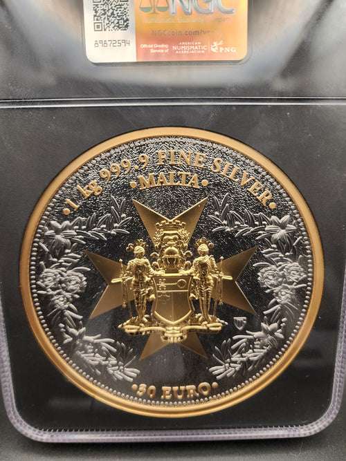 2025 NGC MS70 Malta Golden Eagle KILO - 100 Minted