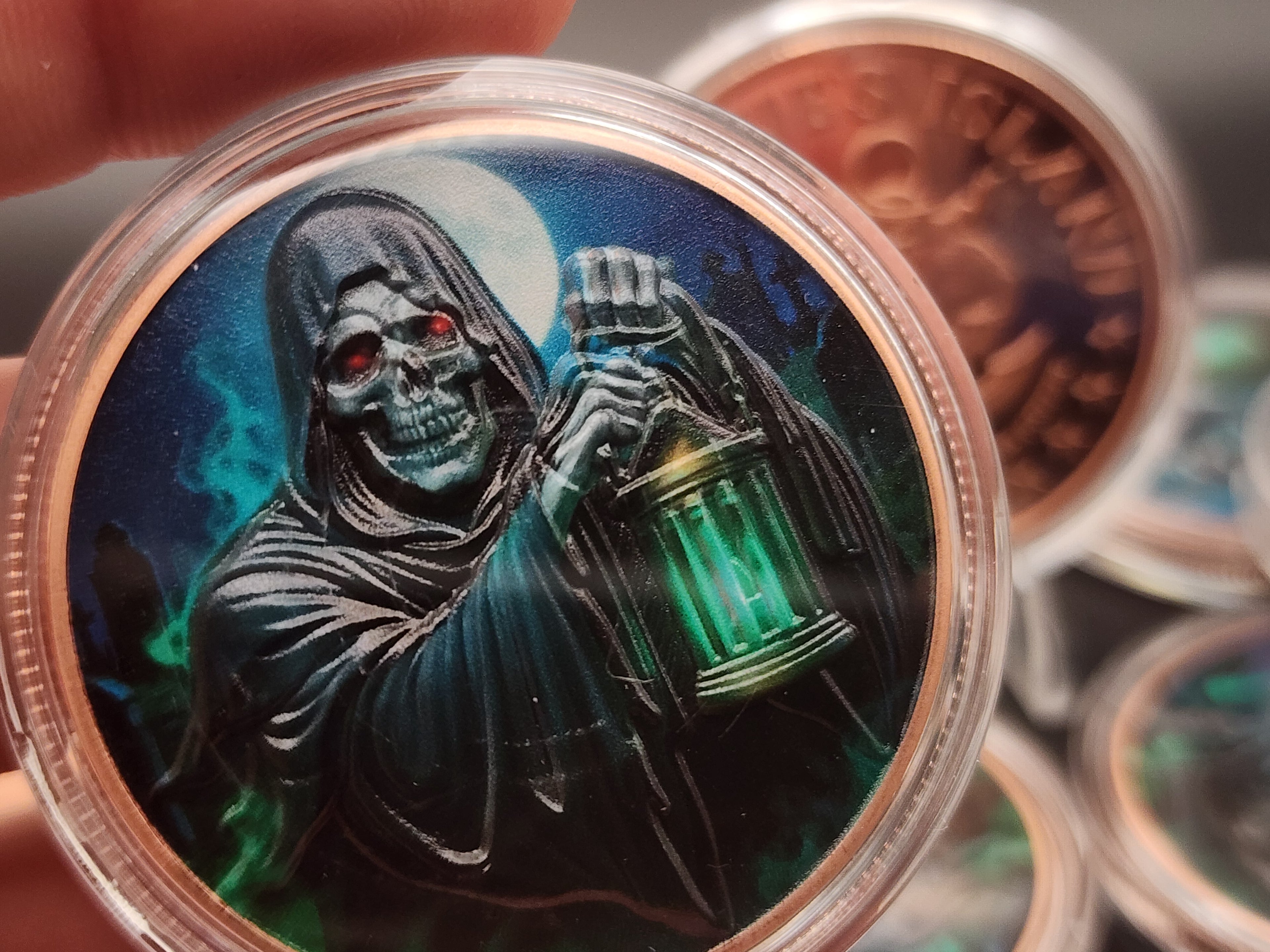 2026 Rogue Island Mint Don't Fear the Reaper Colorized Proof 1 oz .999 Copper
