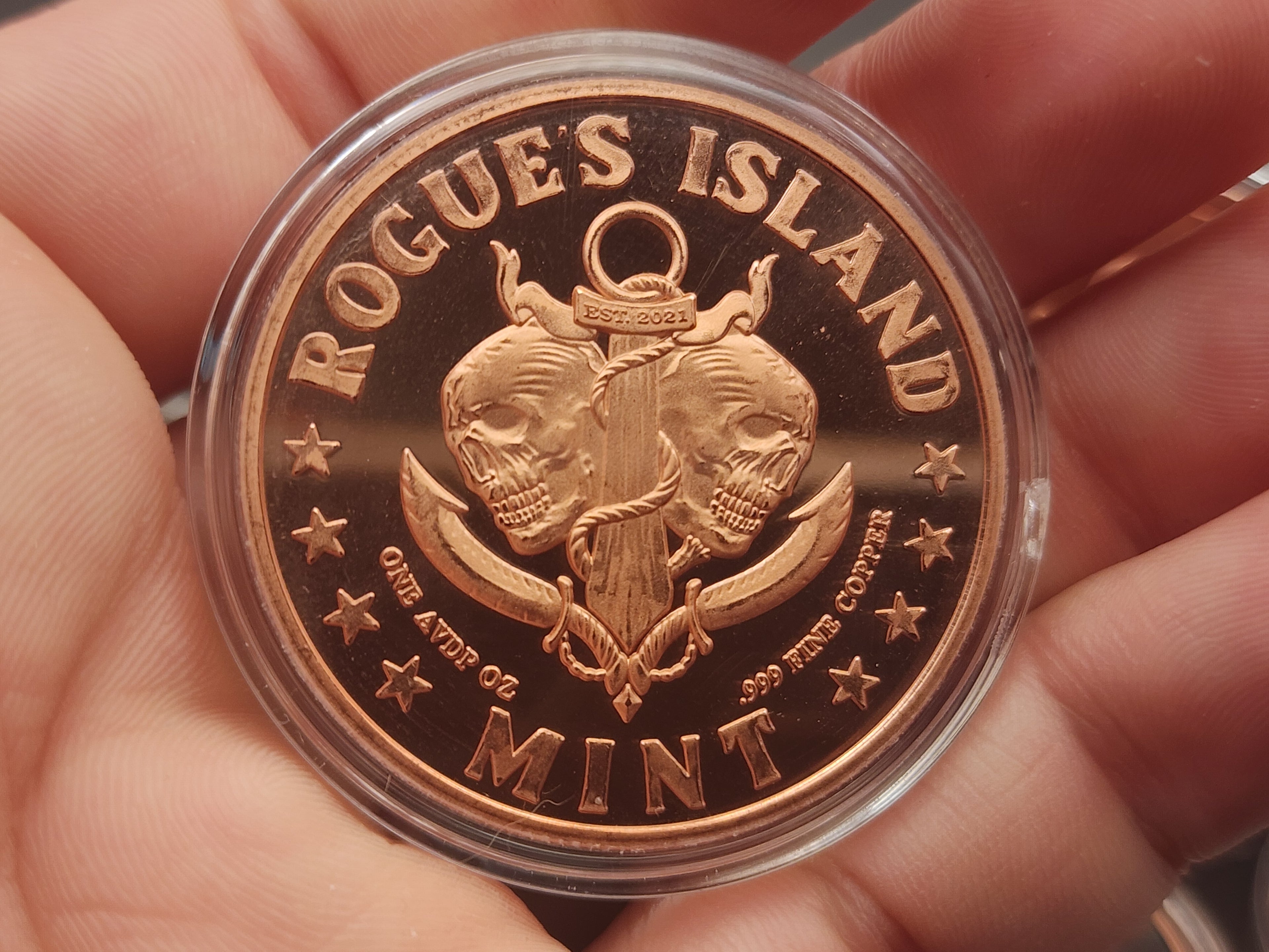 2026 Rogue Island Mint Don't Fear the Reaper Colorized Proof 1 oz .999 Copper