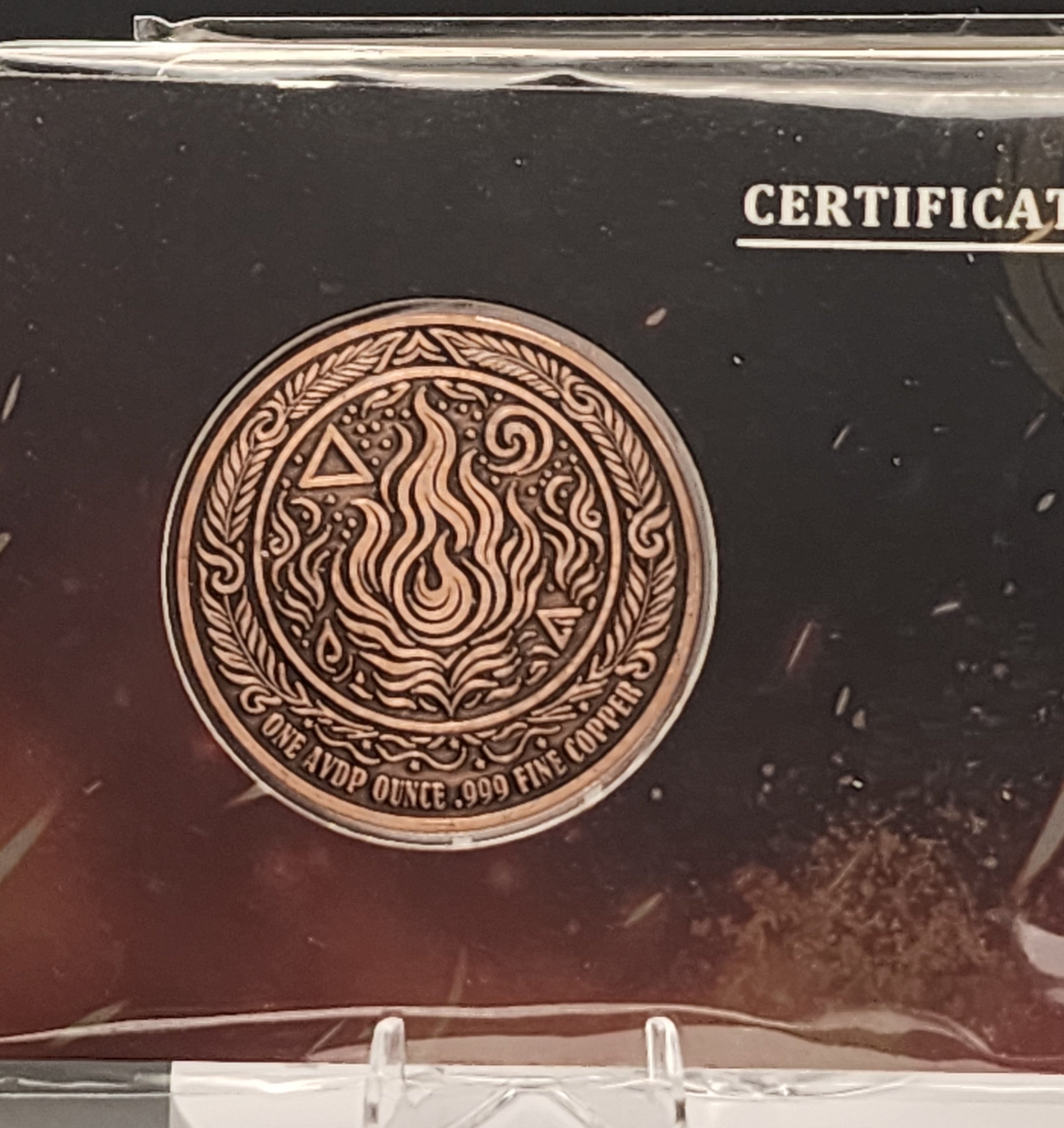 Phoenix Rising 1 oz Copper Round Carded & Serialized
