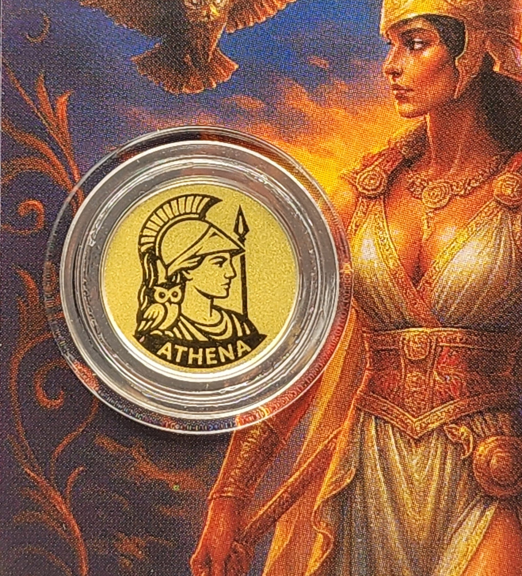 2026 Athena 1/1000 oz Gold Coin Carded