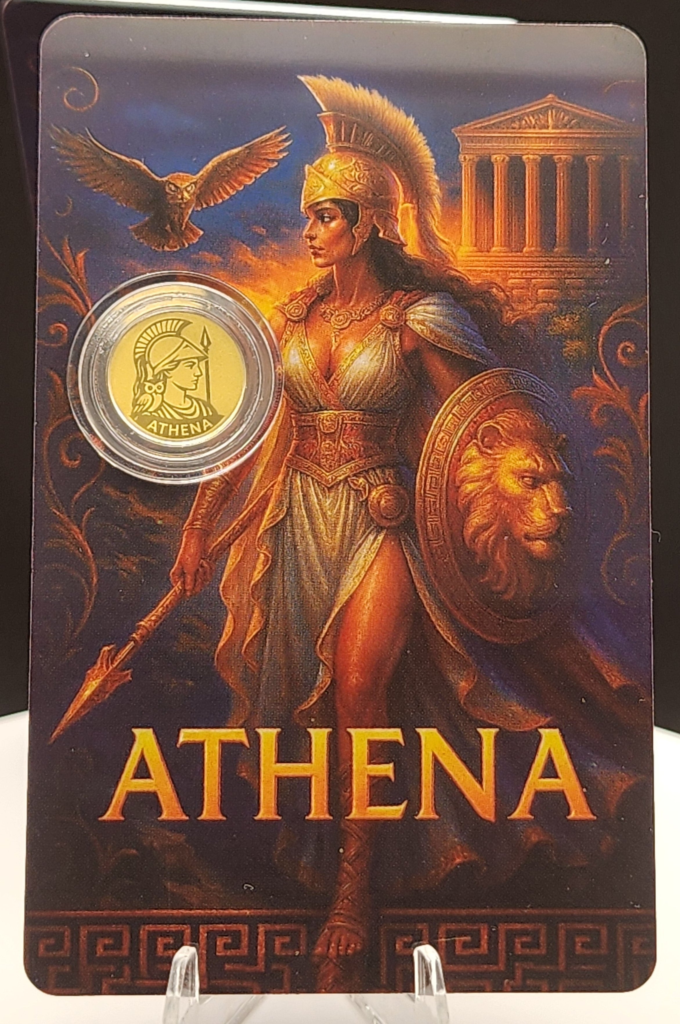2026 Athena 1/1000 oz Gold Coin Carded