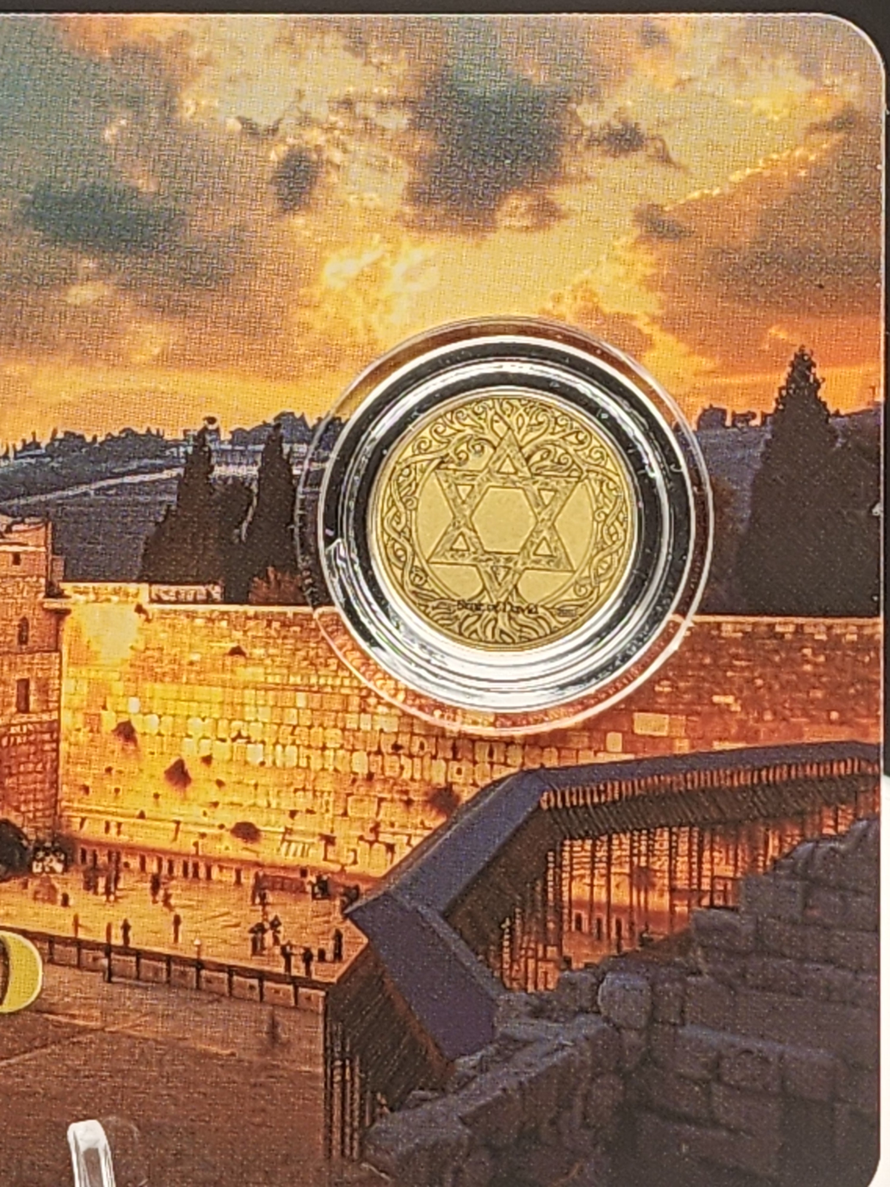 2026 Liberia Star of David 1/1000oz .9999 Gold Coin Carded