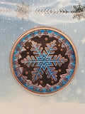 Let It Snow 1oz Copper Round Carded w/ COA