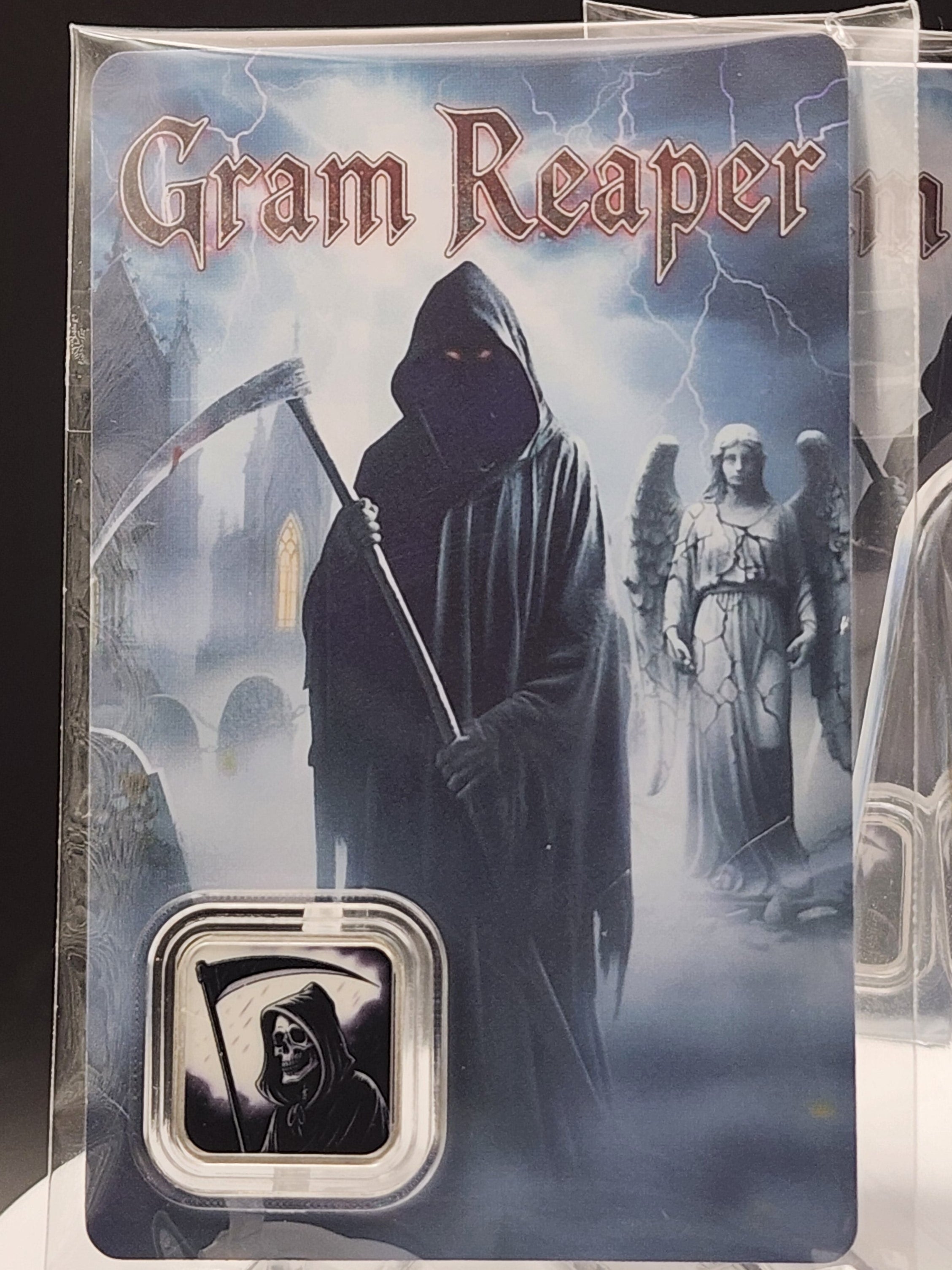 320Coins Gram Reaper 1g Silver Bar in Assay Card