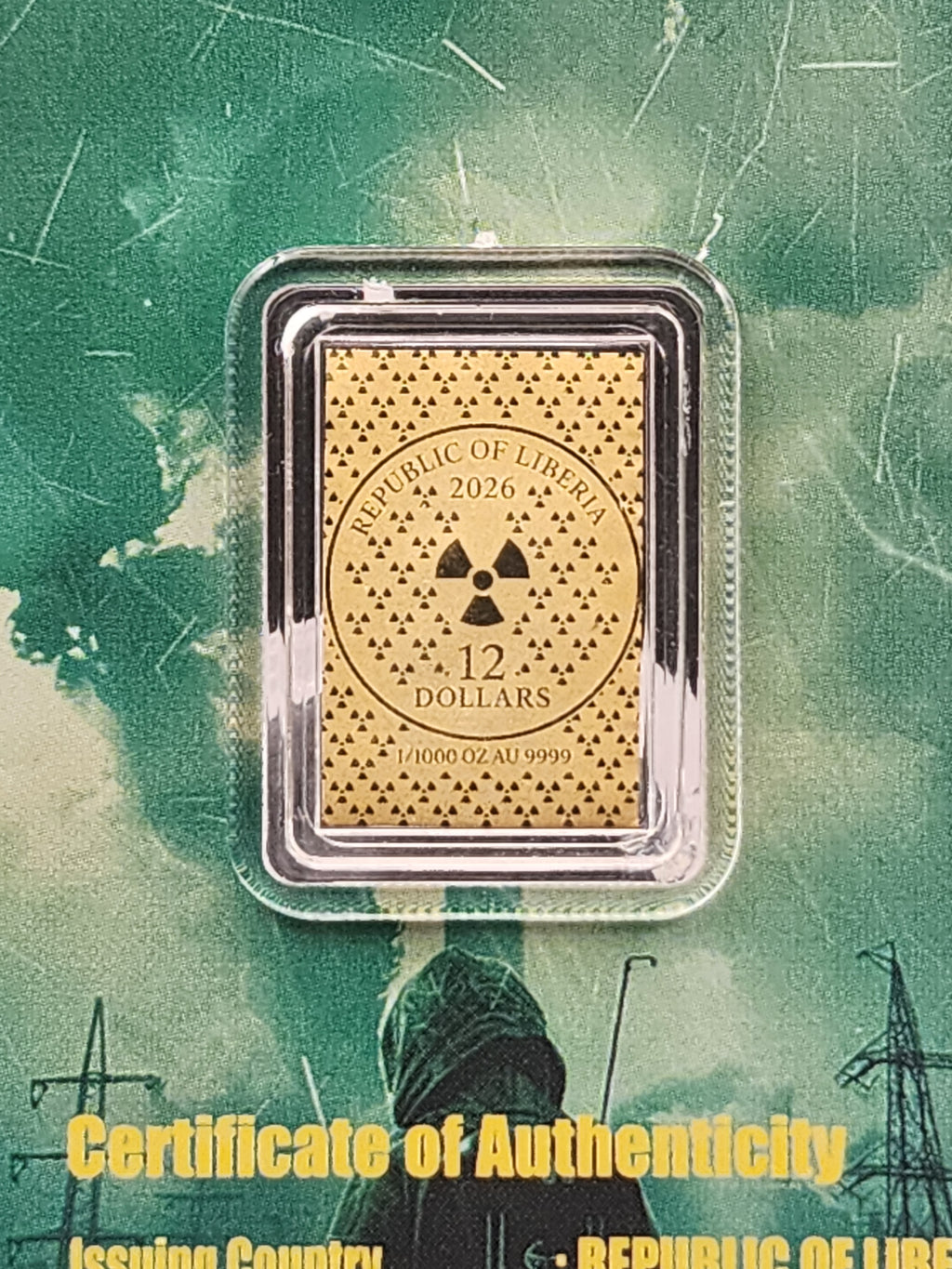 2026 - 1986 Chernobyl 1/1000 oz Gold Coin .9999