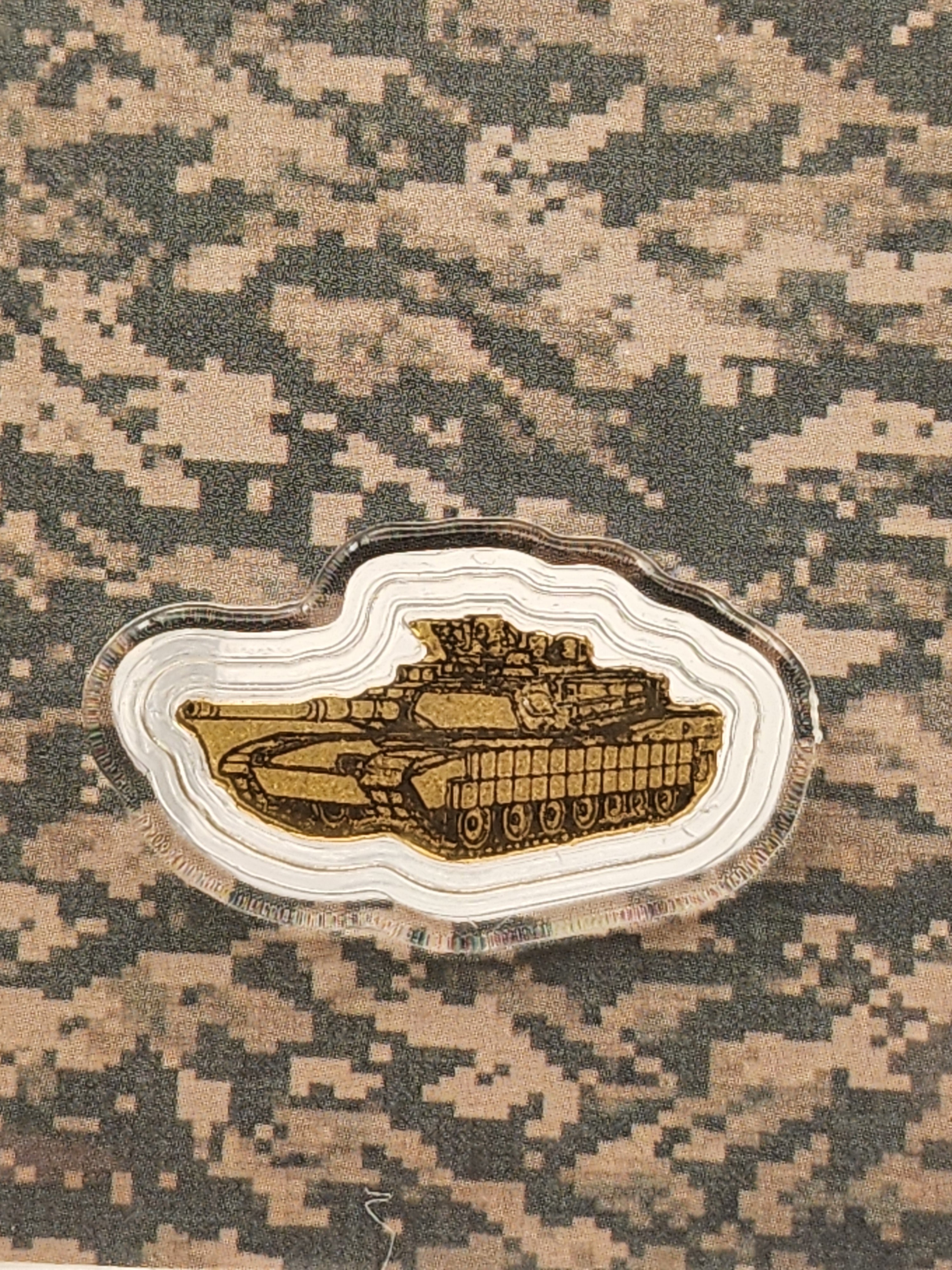 2026 1/1000 oz Gold Bar Army Tank