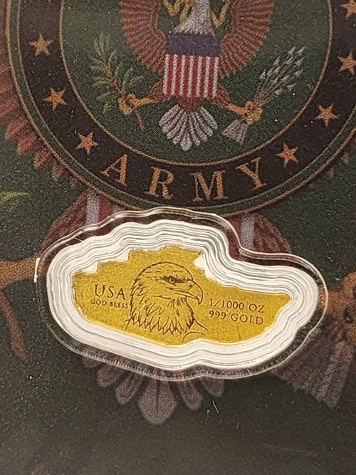 2026 1/1000 oz Gold Bar Army Tank