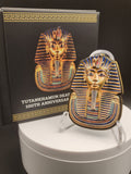 2025 King Tut Death Mask Coin 100th Anniv 75gr Copper Gold Plated