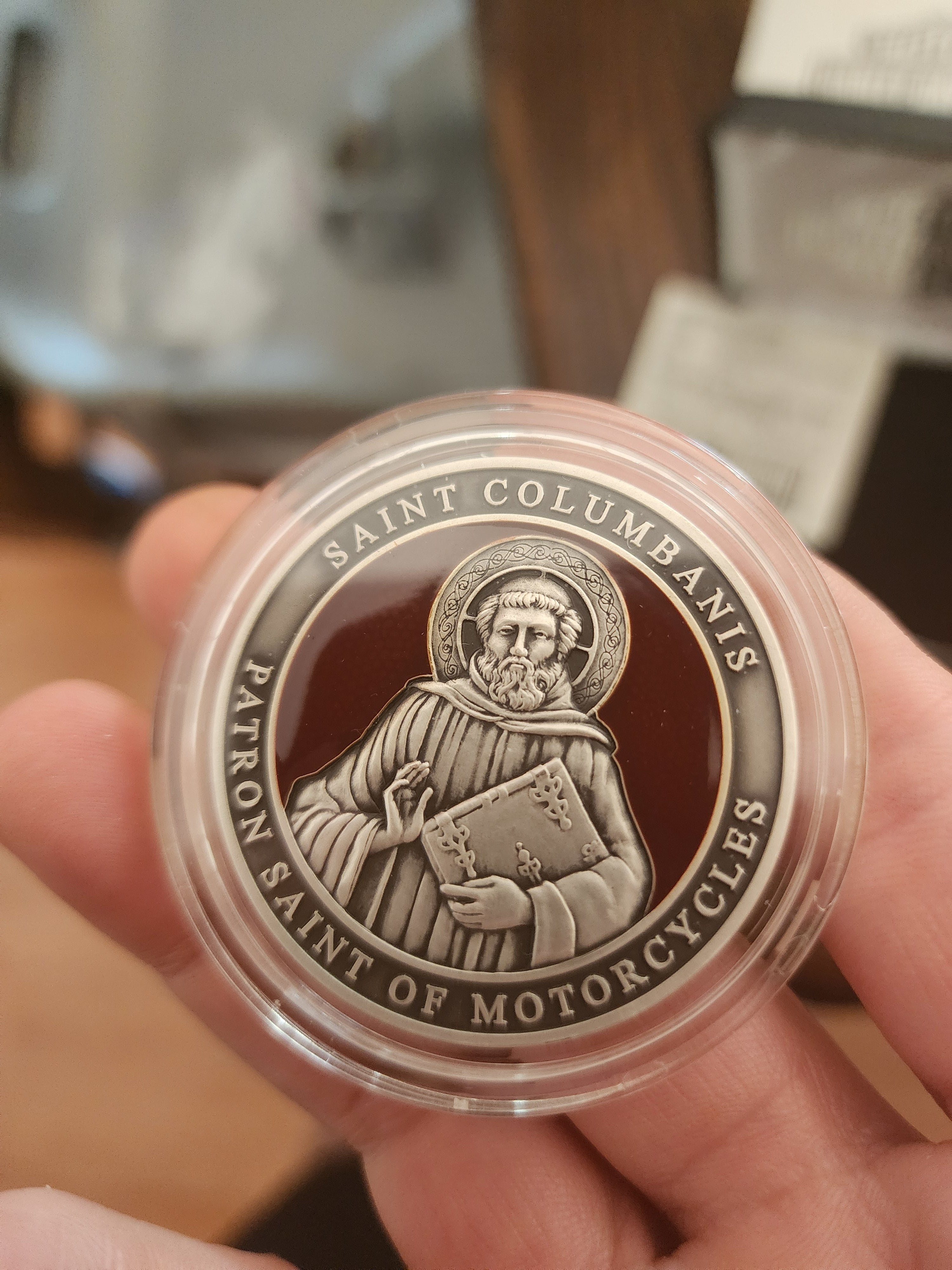 Harley-Davidson Saint Columbanis Patron Saint of Motorcycles 1.75oz .999 Silver
