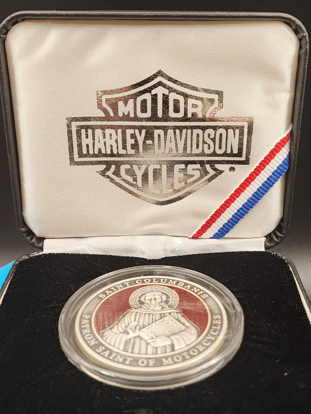 Harley-Davidson Saint Columbanis Patron Saint of Motorcycles 1.75oz .999 Silver