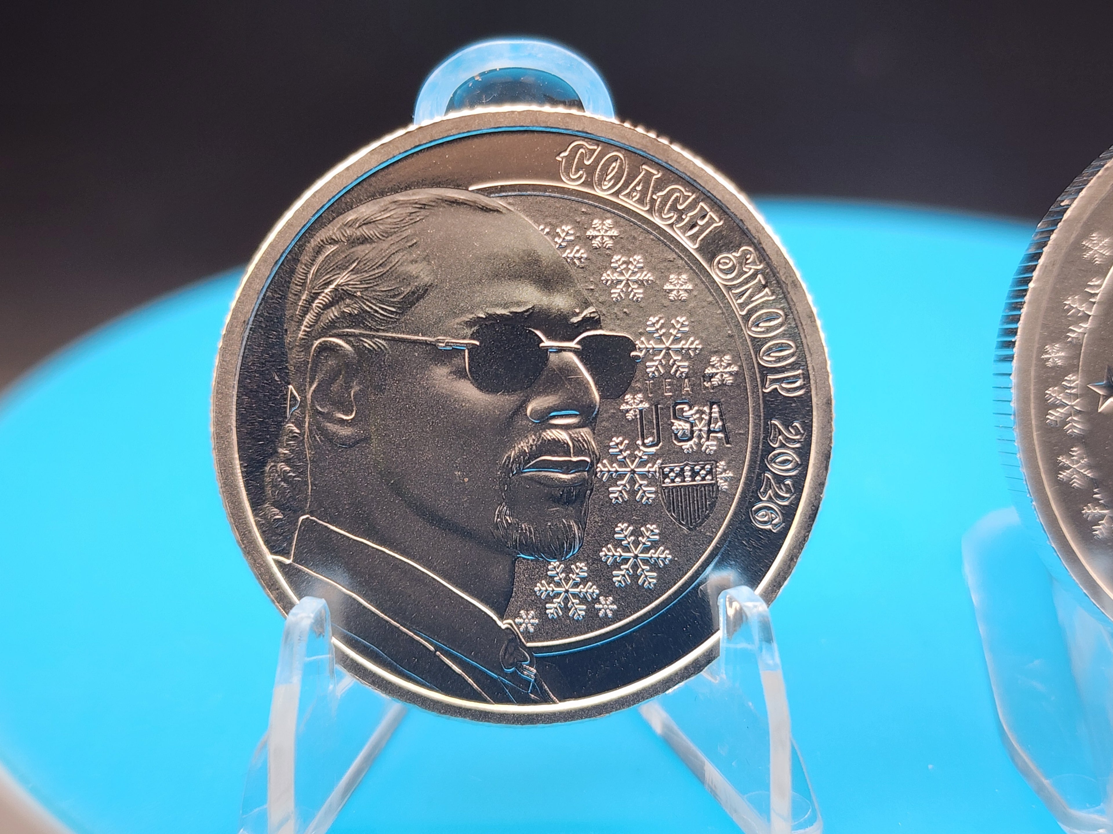 2026 Winter Olympic Team USA Coach Snoop Dog 1/2 Silver Round