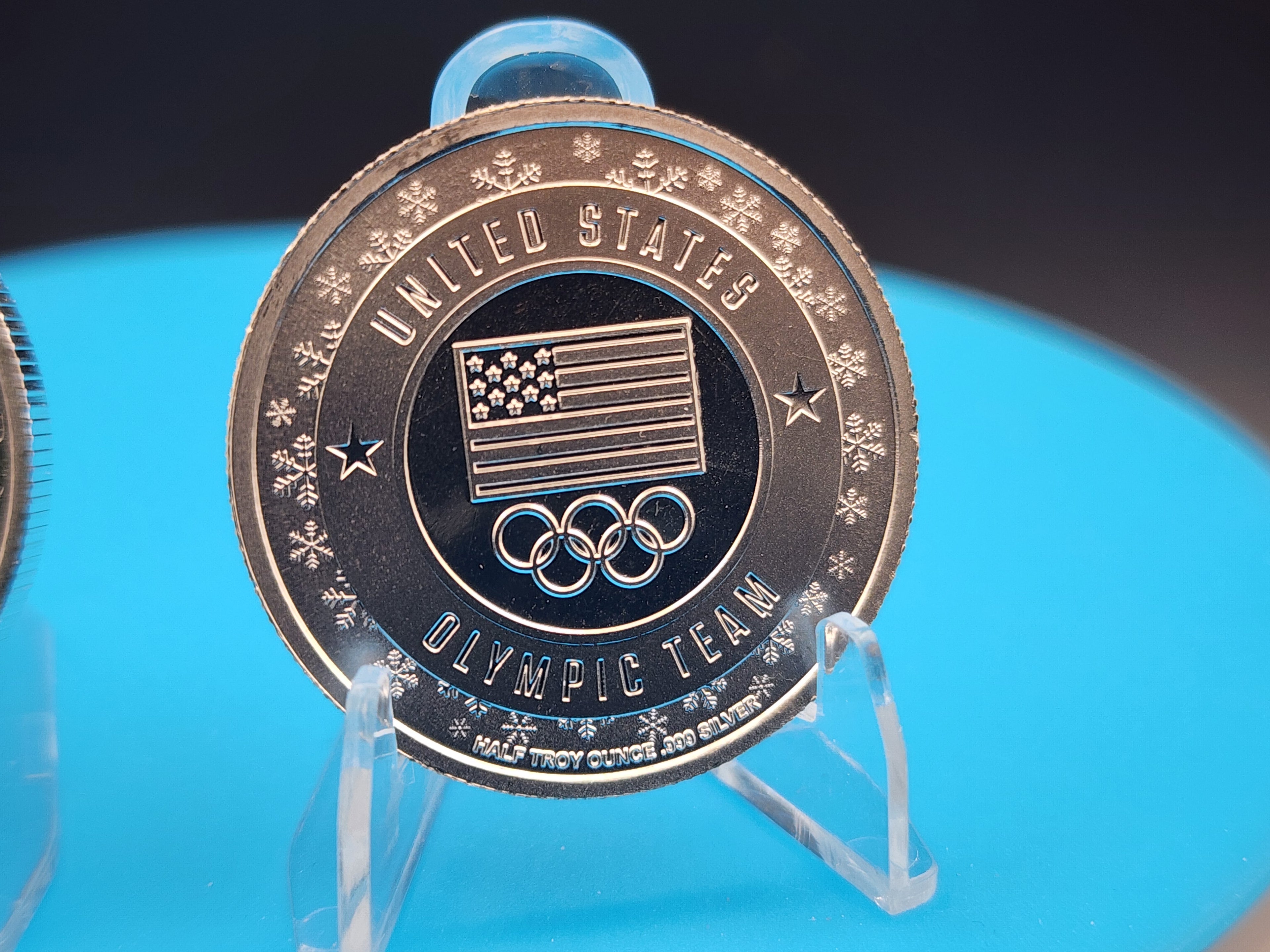 2026 Winter Olympic Team USA Coach Snoop Dog 1/2 Silver Round