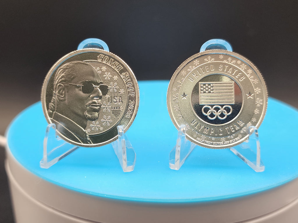 2026 Winter Olympic Team USA Coach Snoop Dog 1/2 Silver Round
