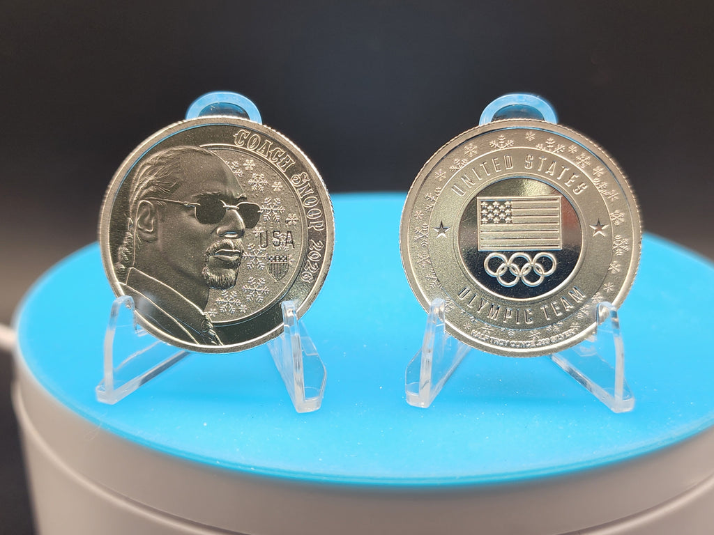 2026 Winter Olympic Team USA Coach Snoop Dog 1/2 Silver Round