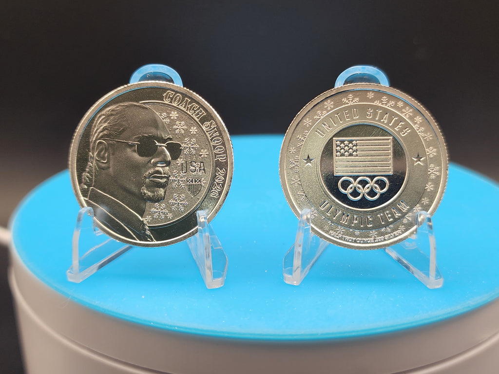 2026 Winter Olympic Team USA Coach Snoop Dog 1/2 Silver Round