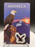 2026 Colorized American Eagle 1g .999 Fine Silver in Assay Card