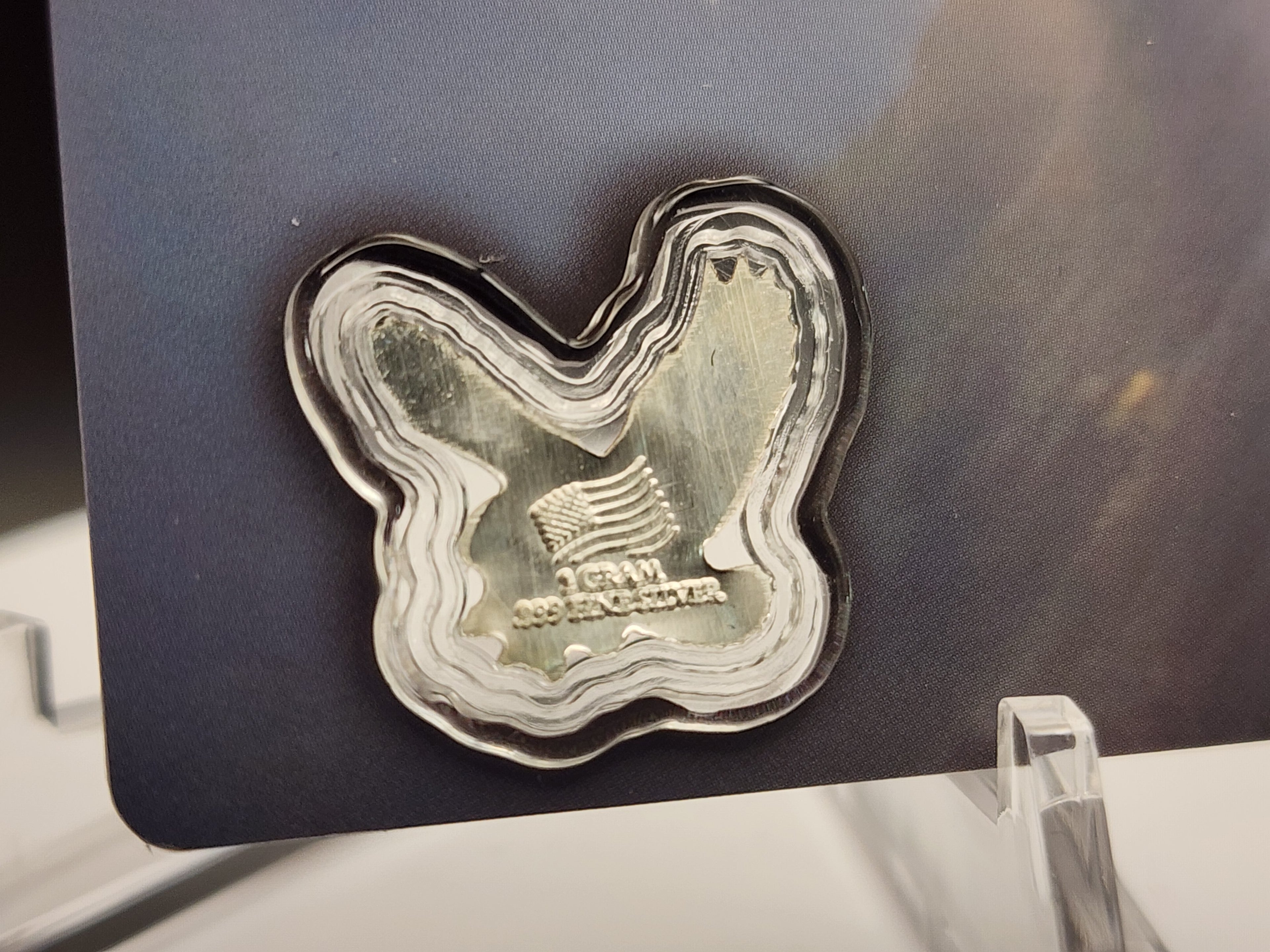 2026 Colorized American Eagle 1g .999 Fine Silver in Assay Card