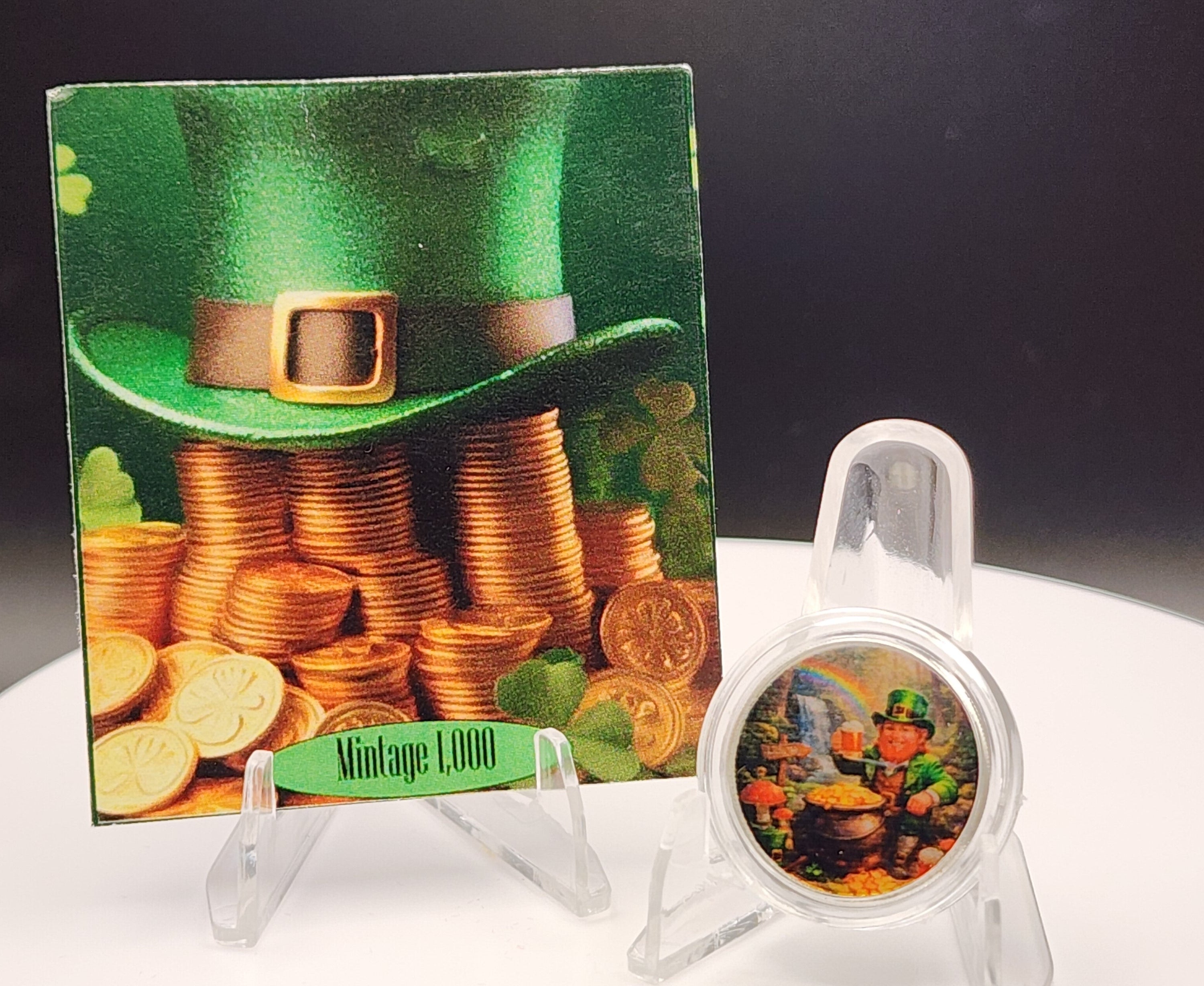 2026 Little Silver Luck Irish St' Patty's Colorized 1/10 oz Silver Round w/ COA