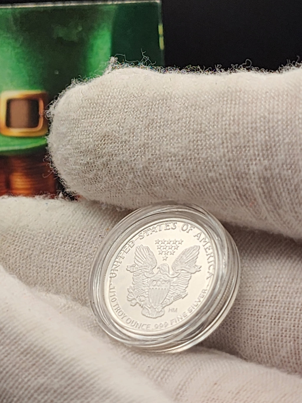 2026 Little Silver Luck Irish St' Patty's Colorized 1/10 oz Silver Round w/ COA