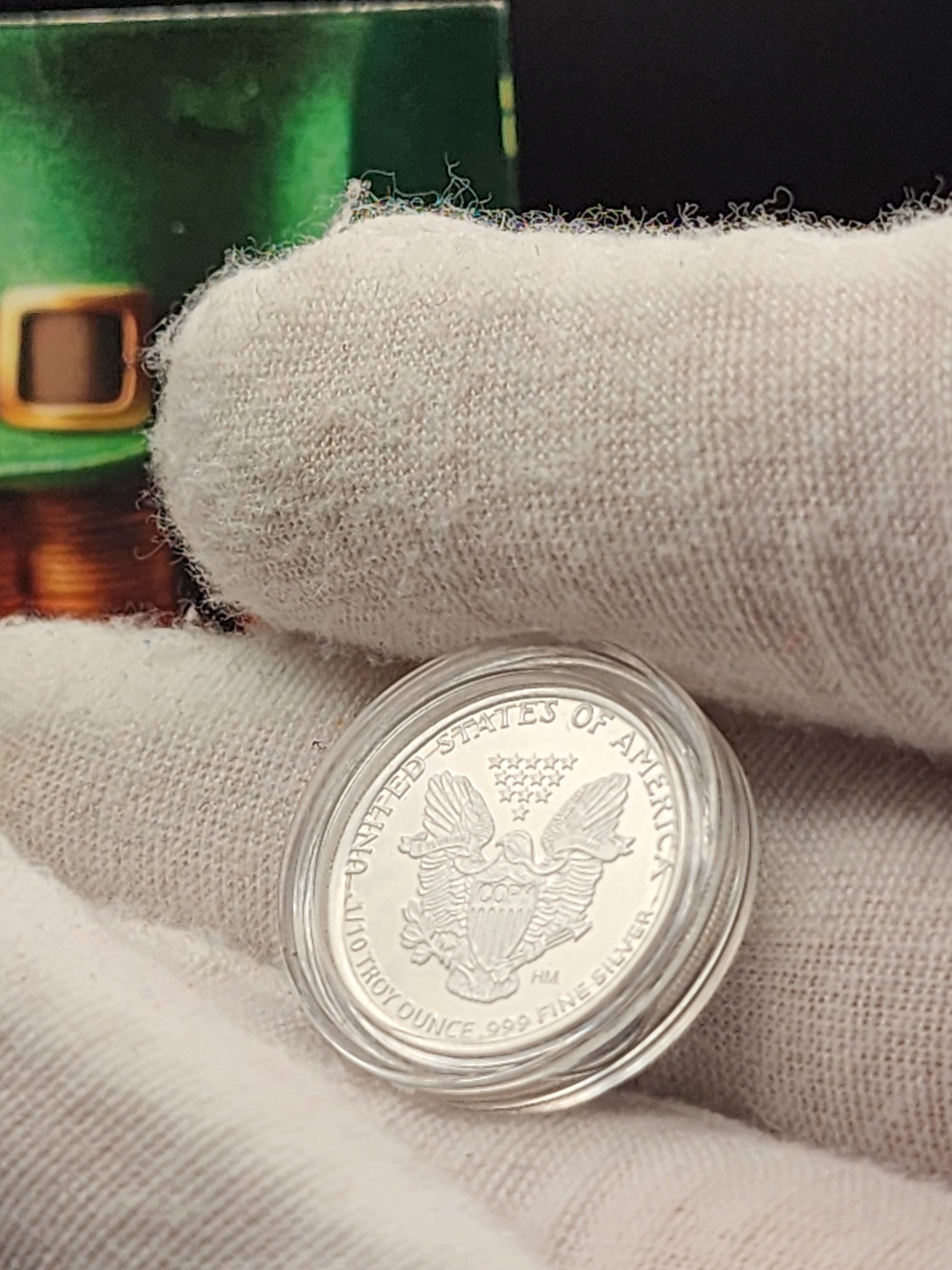 2026 Little Silver Luck Irish St' Patty's Colorized 1/10 oz Silver Round w/ COA