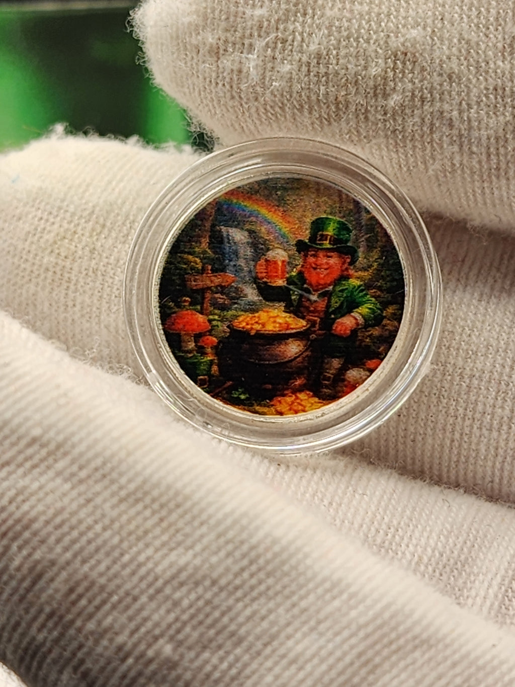 2026 Little Silver Luck Irish St' Patty's Colorized 1/10 oz Silver Round w/ COA