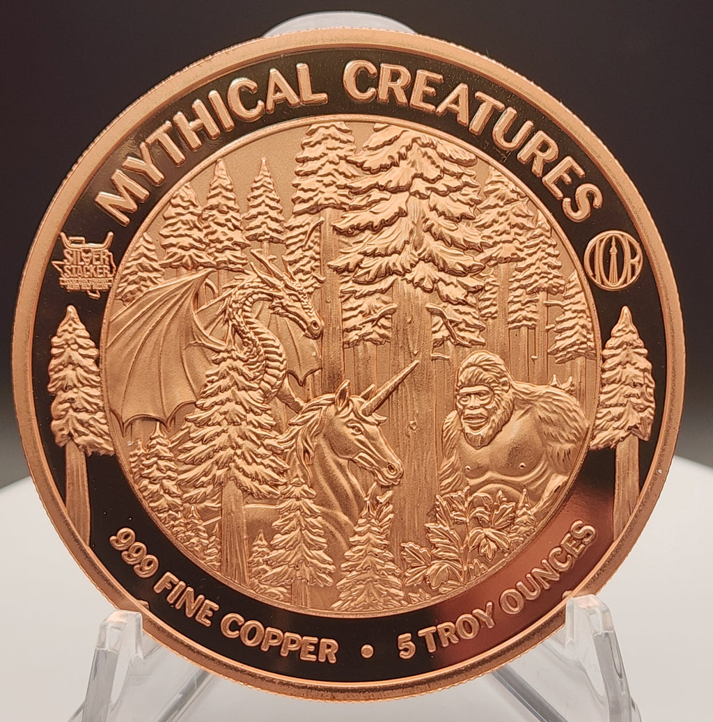 Mythical Creatures: The Troll 5oz Copper Round