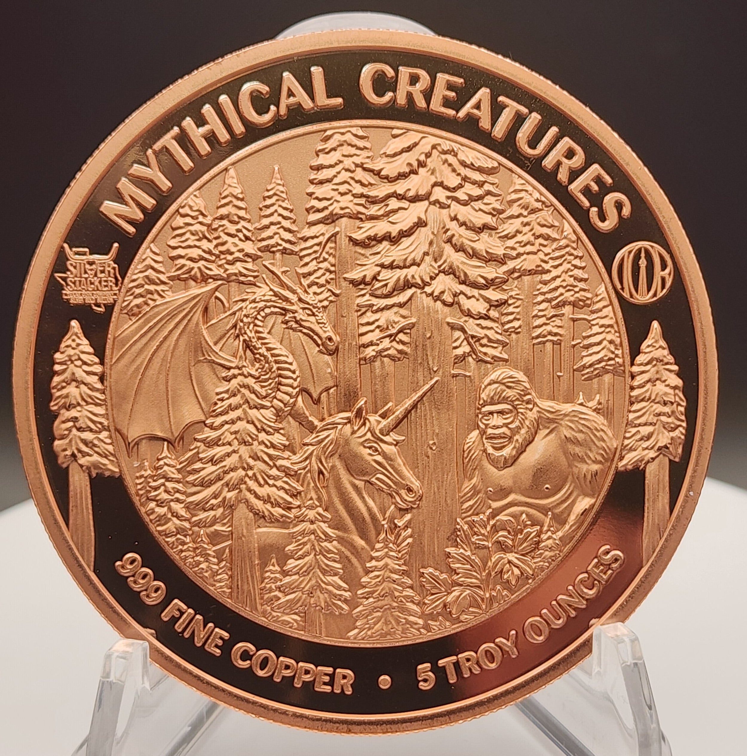 Mythical Creatures: The Troll 5oz Copper Round