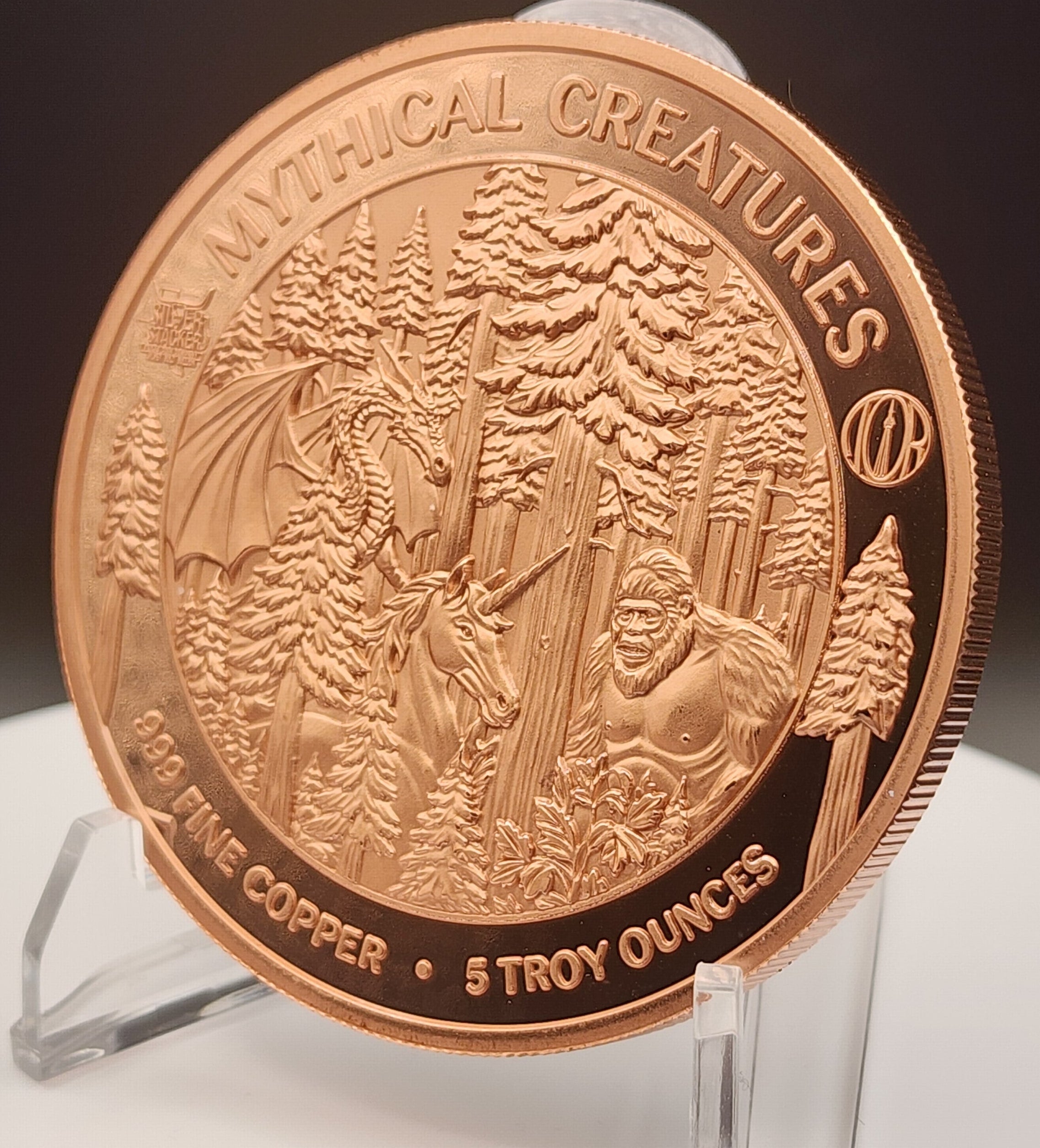 Mythical Creatures: The Troll 5oz Copper Round