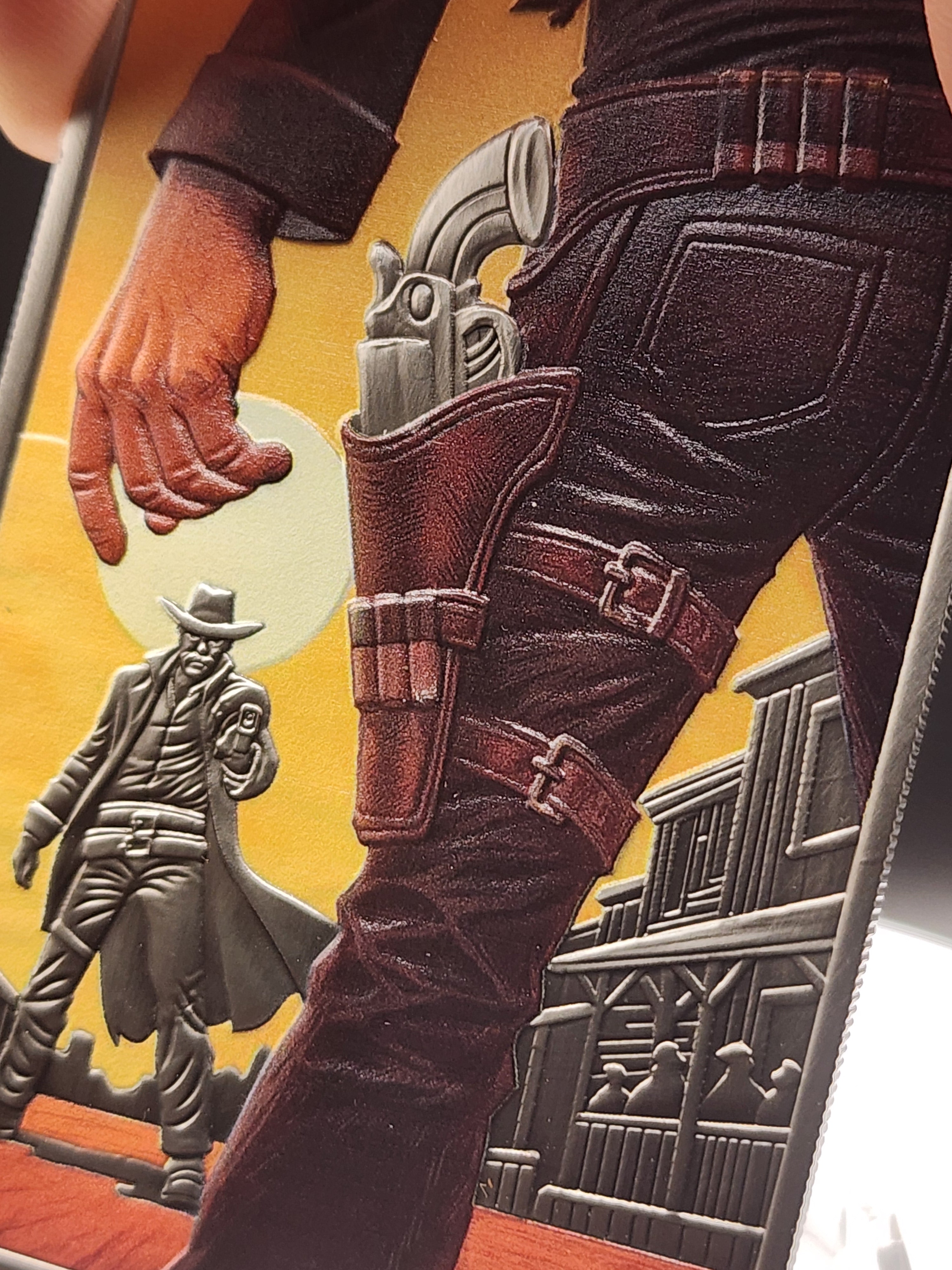 Wild West Themed LAST STAND Gunslinger 100g Coin Bar 1$ Liberia 2026
