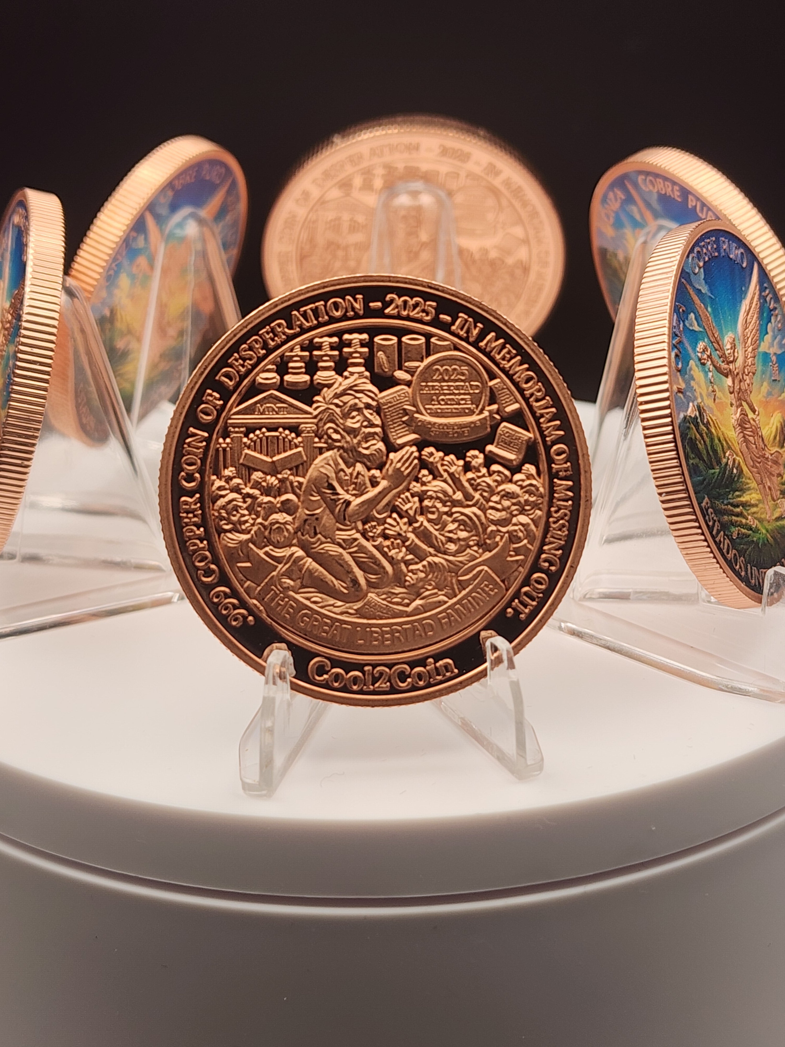 Cool2Coin 2025 "Great Libertad Famine" 1 oz Copper Round