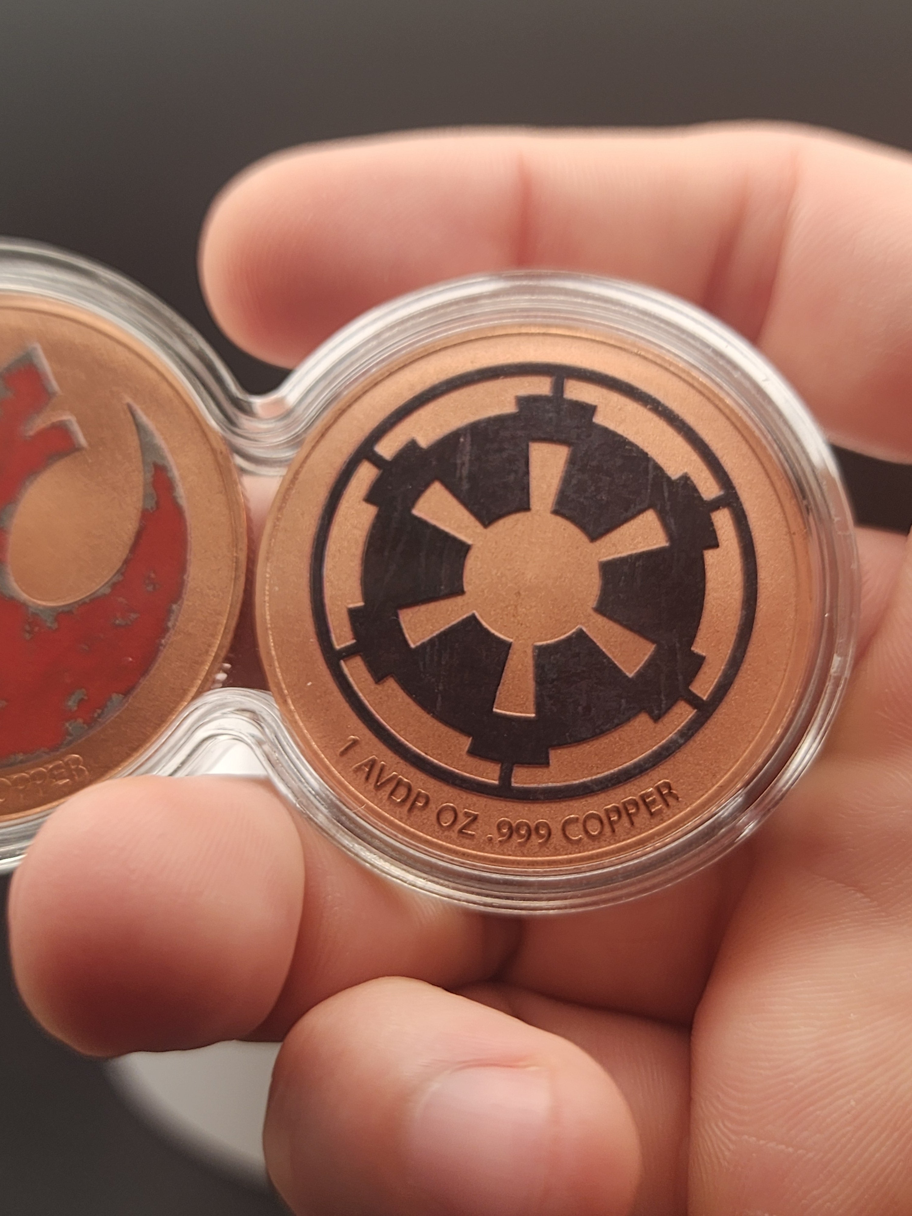 2026 Star Wars Republic vs Resistance Infinity Medals 2-1oz Copper