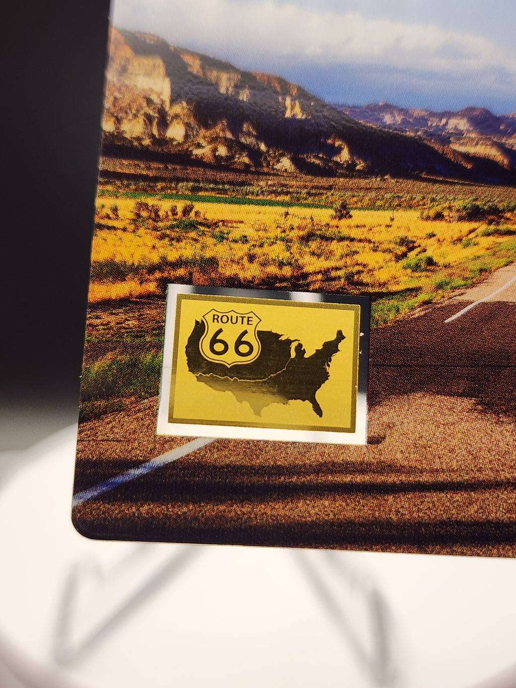 Route 66 1/1000 oz Gold Bar Carded w/ COA