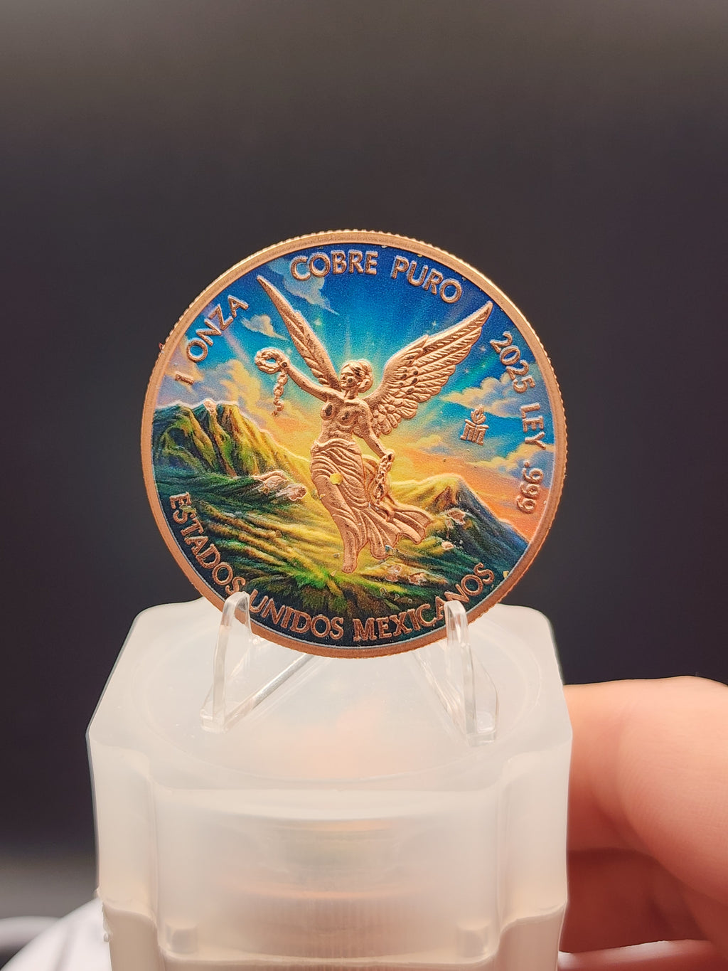 2025 Libertad Famine Colorized 1 Oz Copper Round .999 (Tube Of 20)