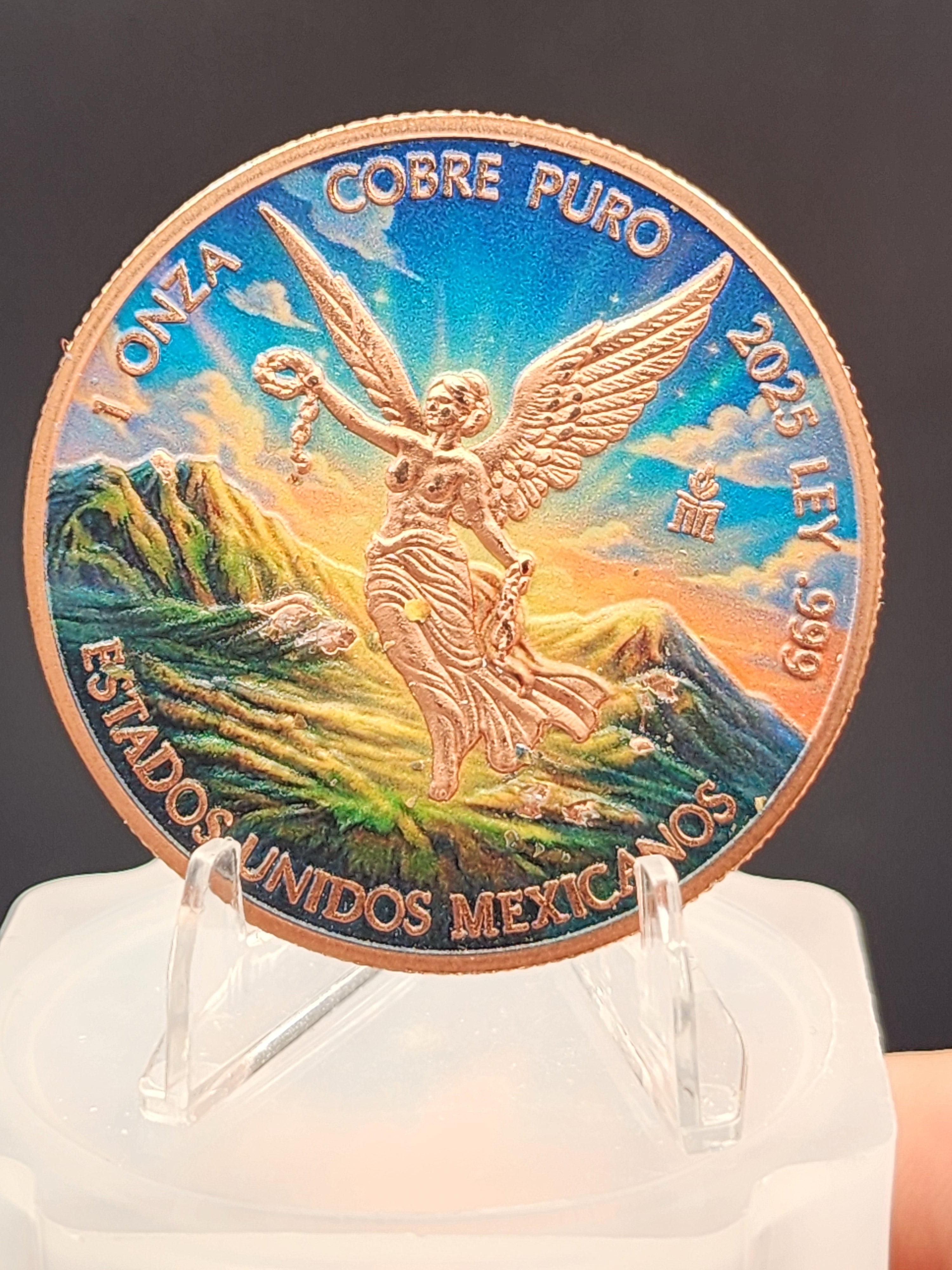 2025 Libertad Famine Colorized 1 Oz Copper Round .999 (Tube Of 20)