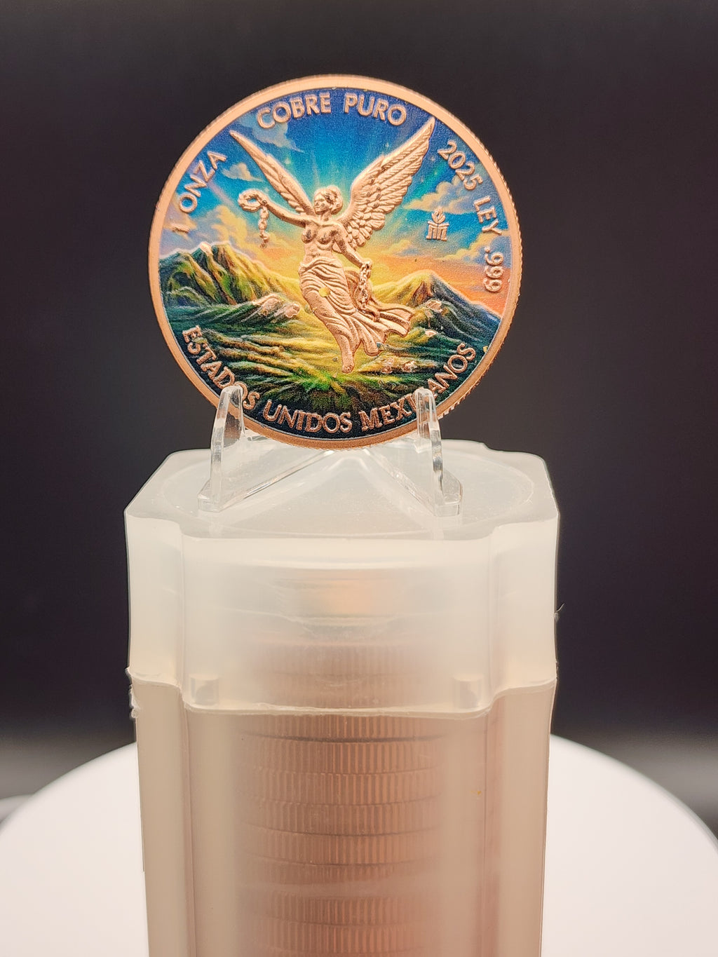 2025 Libertad Famine Colorized 1 Oz Copper Round .999 (Tube Of 20)