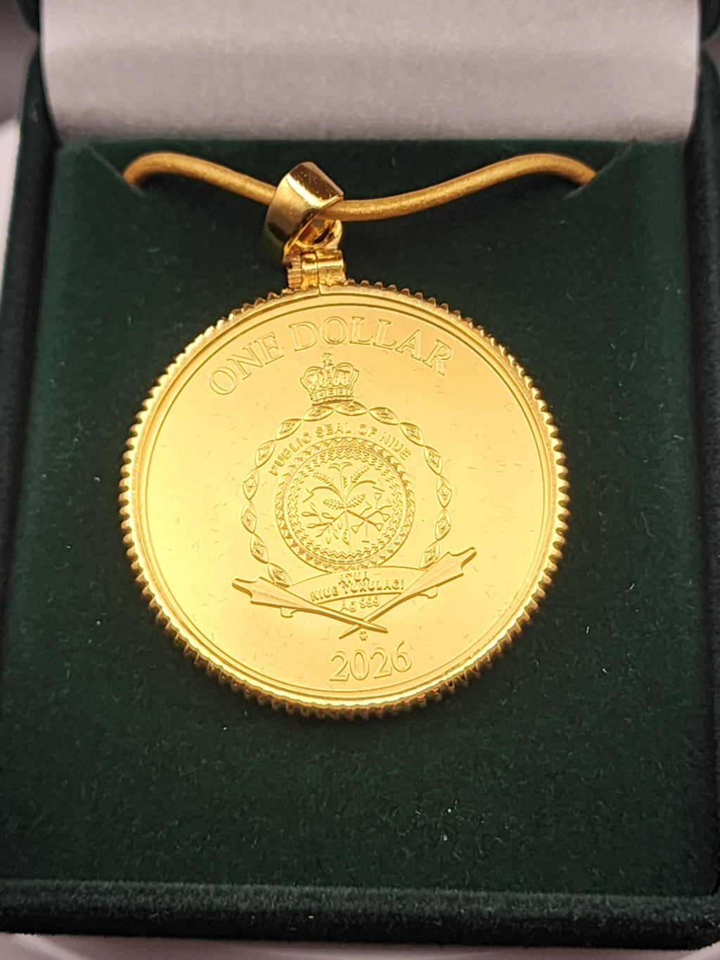 2026 Niue 4 Leaf Clover Pendant 10-gram .999 Silver 24K Gold Plated Coin