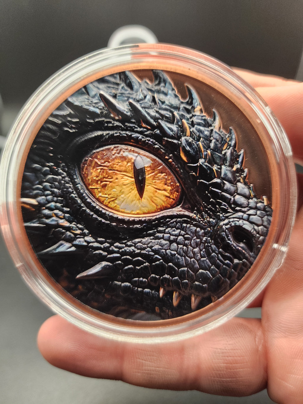 2026 Dragon Lore 5oz Copper .999 Hi Relief Colorized Medal in Capsule