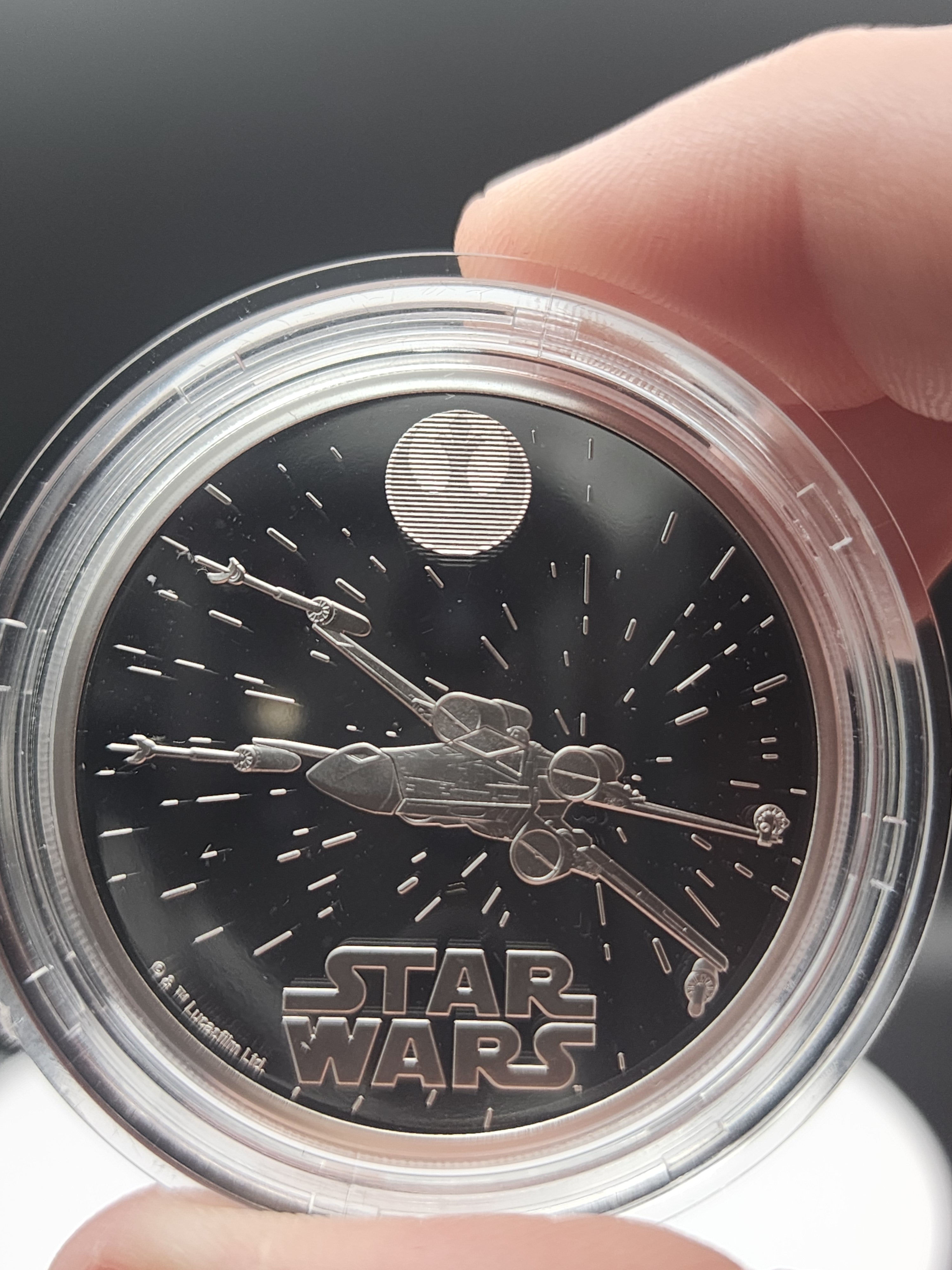 2024 Star Wars X-Wing 1 oz Silver Proof Coin with OGP, Booklet, and COA
